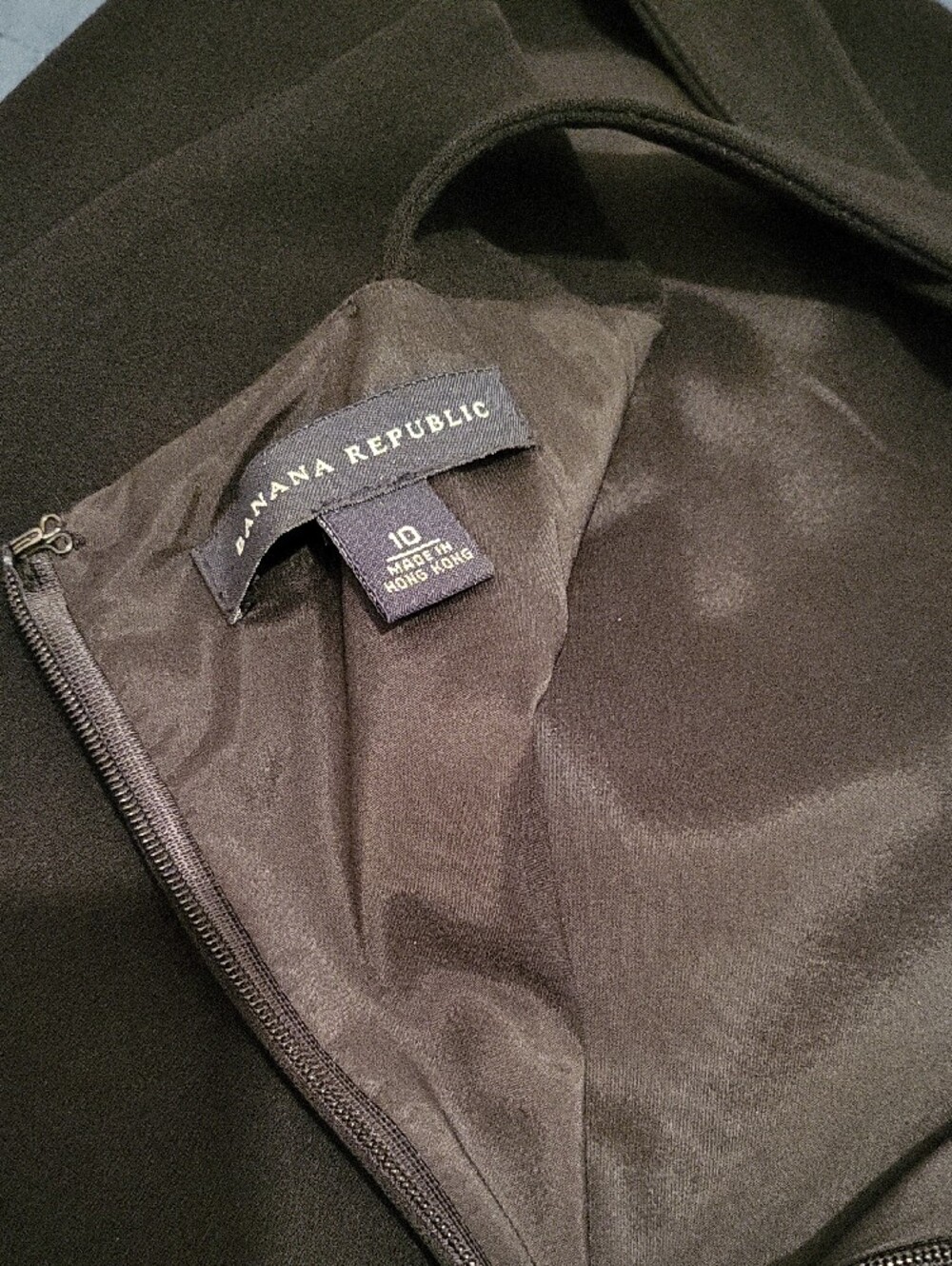 Banana Republic Black Midi Tank Dress, SIZE 10 - Picture 3 of 4